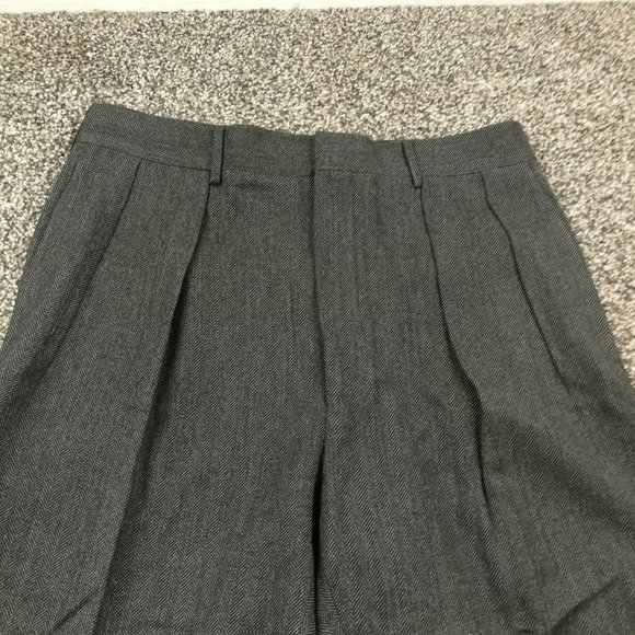 Polo Ralph Lauren Other - Vintage Polo Ralph Lauren Pants Tweed Wool Herringbone Gray Black 32x31